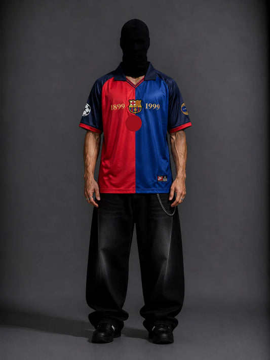 1899-1999 barcelona Guardiola half sleeves retro