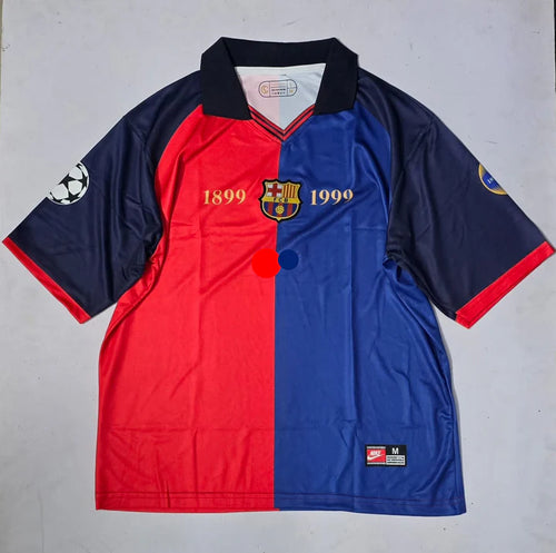 1899-1999 barcelona Guardiola half sleeves retro