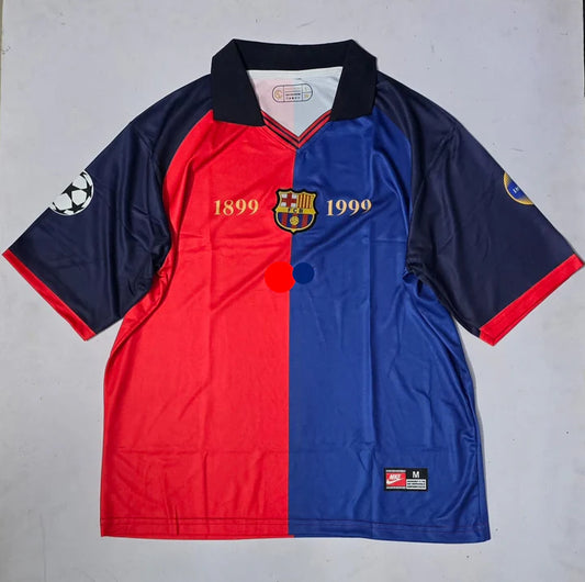 1899-1999 barcelona Guardiola half sleeves retro