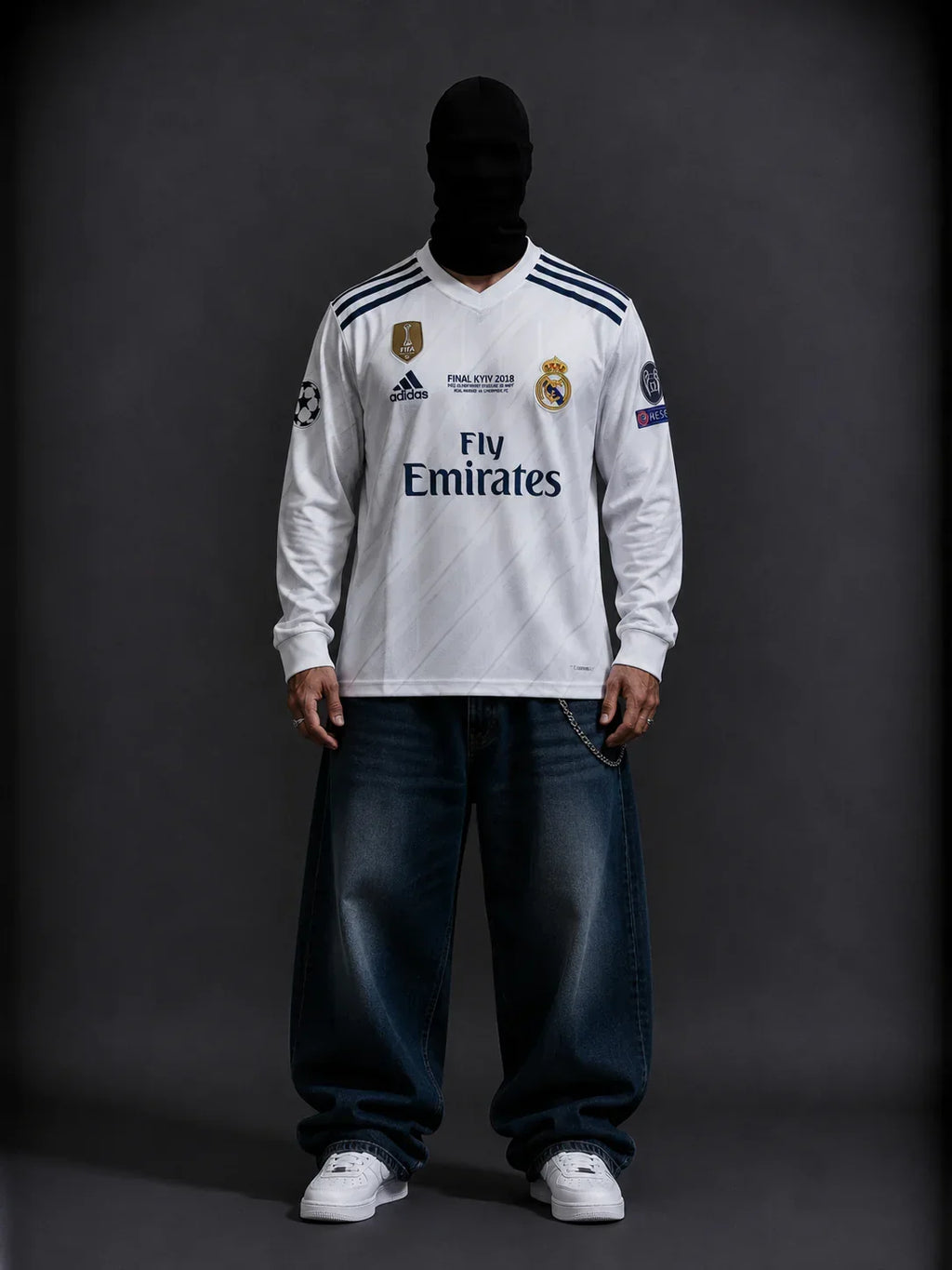 Real madrid 2018-19 Ronaldo full sleeves retro