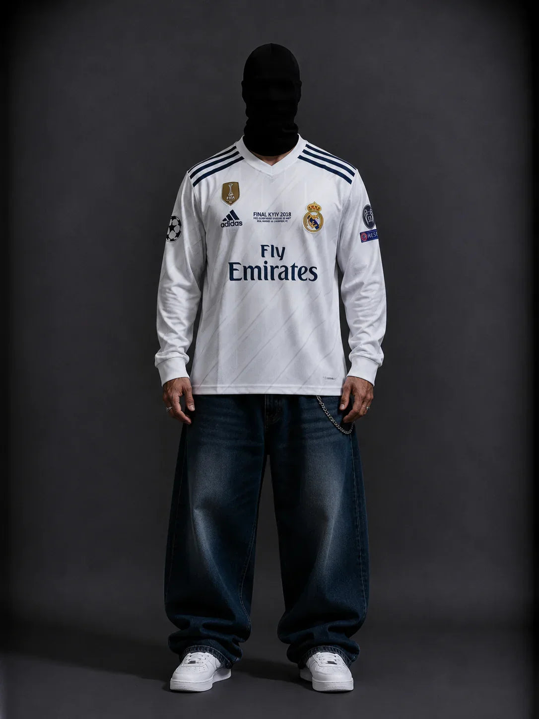 Real madrid 2018-19 Ronaldo full sleeves retro
