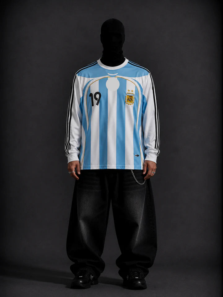 Argentina 2006-07 Messi full sleeves retroRetro Full sleeves