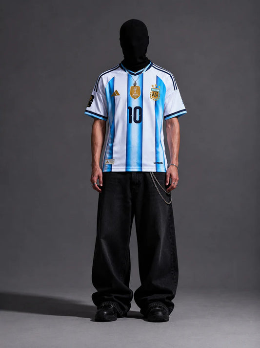 Argentina Messi home WC 2026 half sleeve