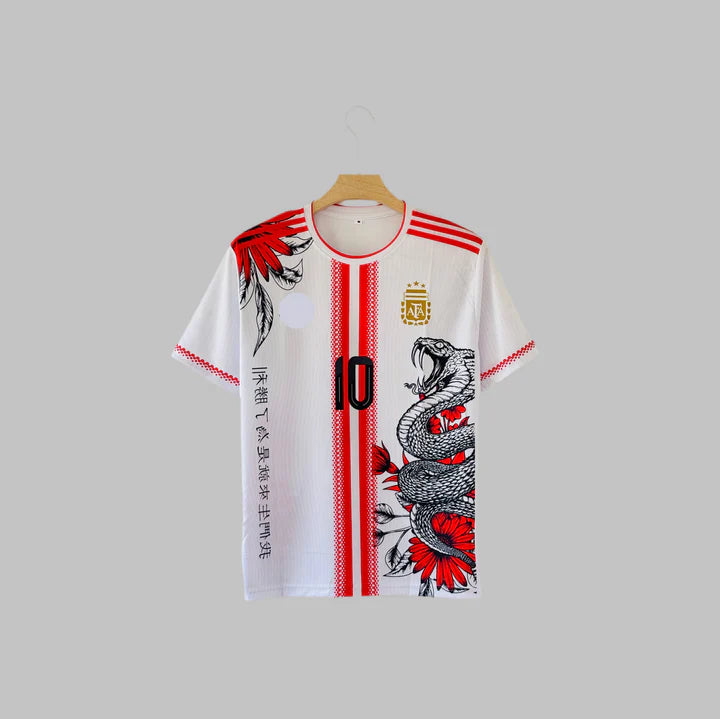 Argentina Messi red special edition half sleeves