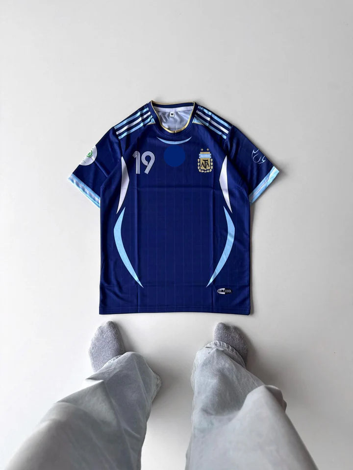 Argentina away Messi half sleeve retro