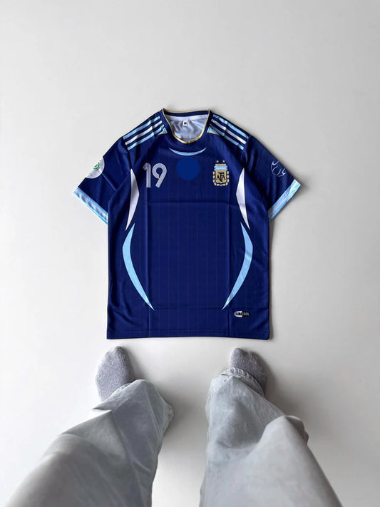 Argentina away Messi half sleeve retro