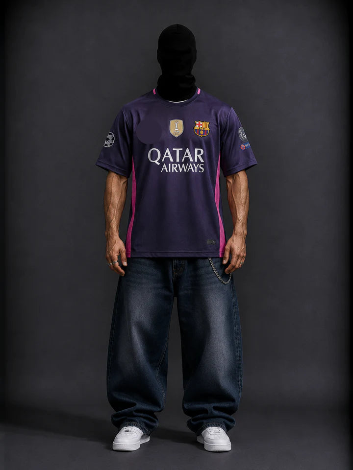 Barcelona messi away 2016-17 half sleeves