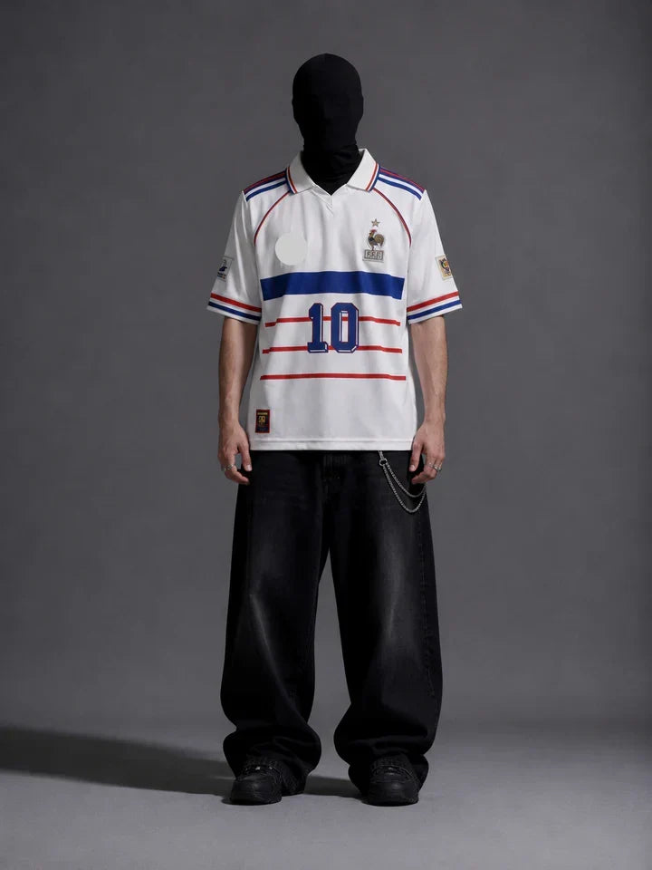 France 2006 zidane half sleeves retro