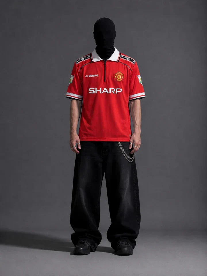 Manchester United 1998-99 D. Beckham half sleeves (zip)