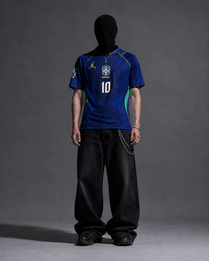 Neymar Brazil away WC 26 half sleeve
