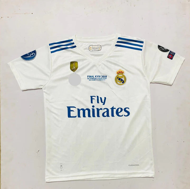 Real madrid 2017-18 Ronaldo home half sleeves retro