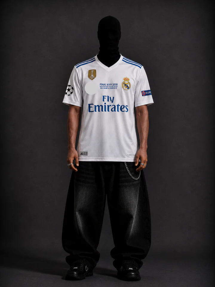 Real madrid 2017-18 Ronaldo home half sleeves retro