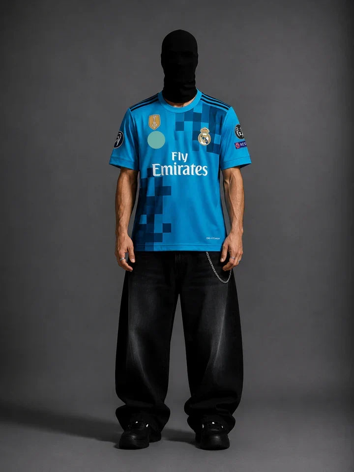 Real Madrid 2017-18 Third Ronaldo - Half and Embroider PREMIUM