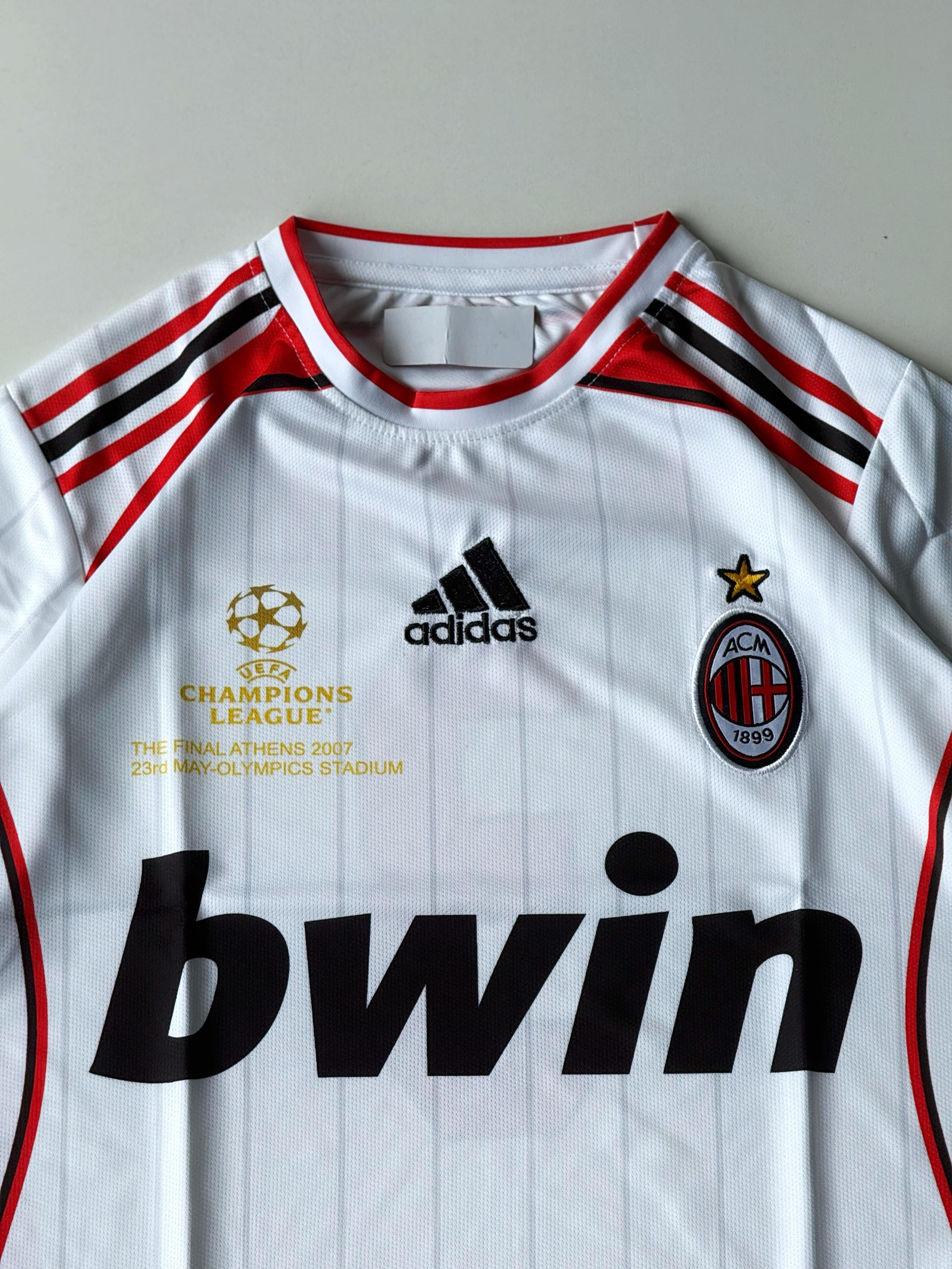 Ac milan 2006-07 away maldini half sleevs retro