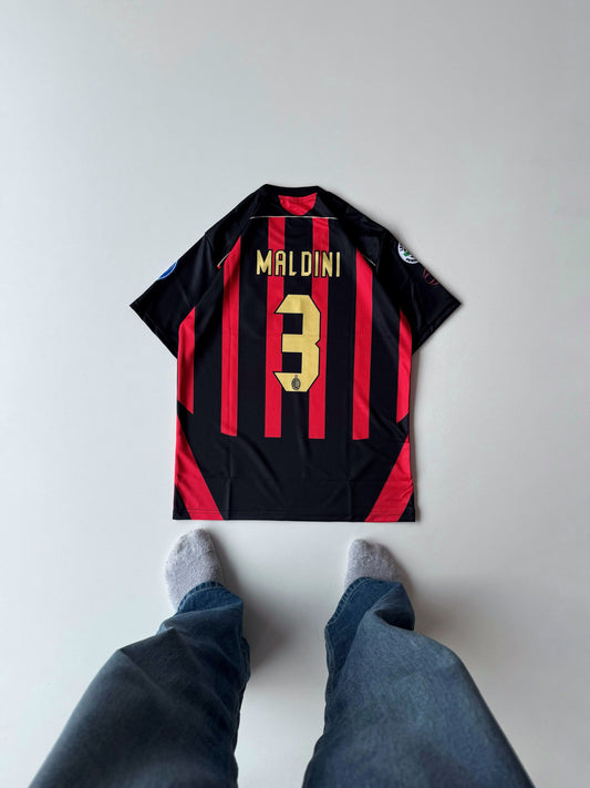 Ac milan 2006-07 home Maldini half sleeves retro